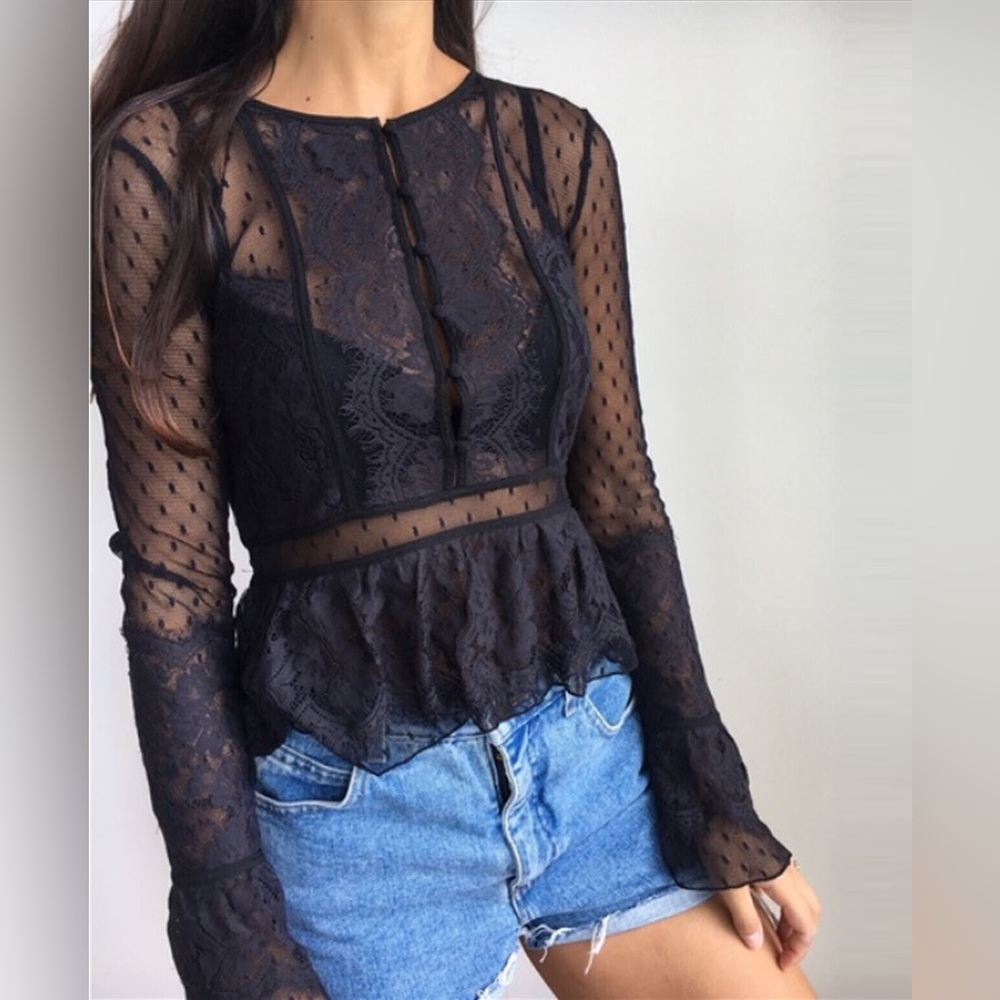 Free people lace top